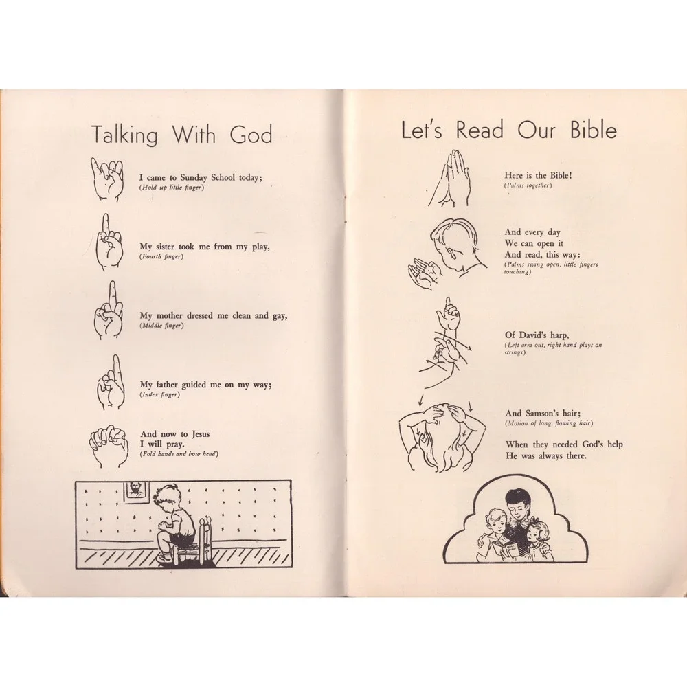 Finger Plays for Little Folks David C Cook Publishing Religious Booklet VG-